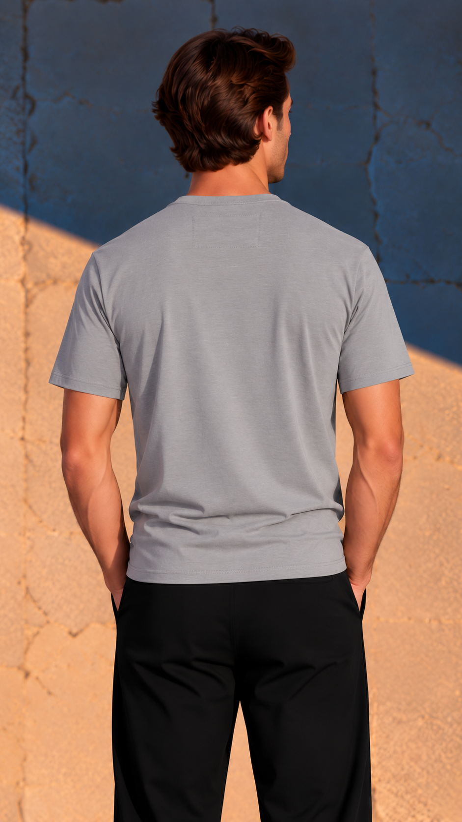 T-shirt Regular · poids moyen — Gris