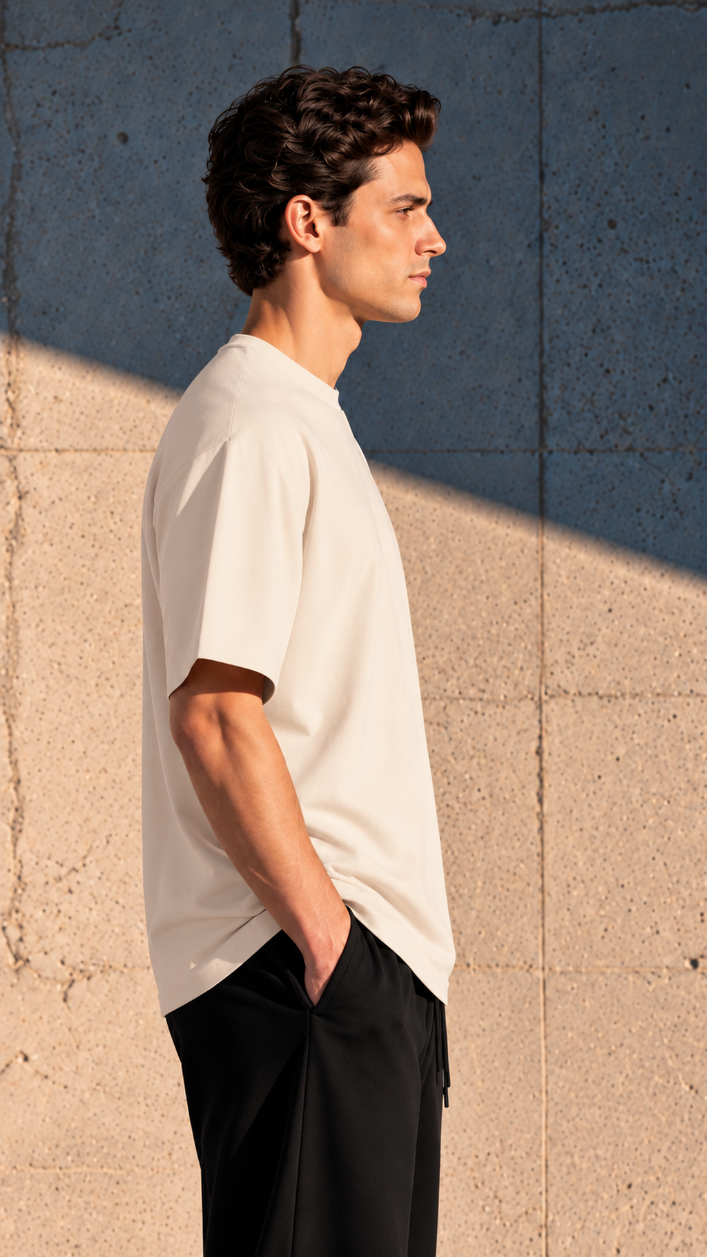 Heavyweight Oversize Fit T-Shirt — Light Beige