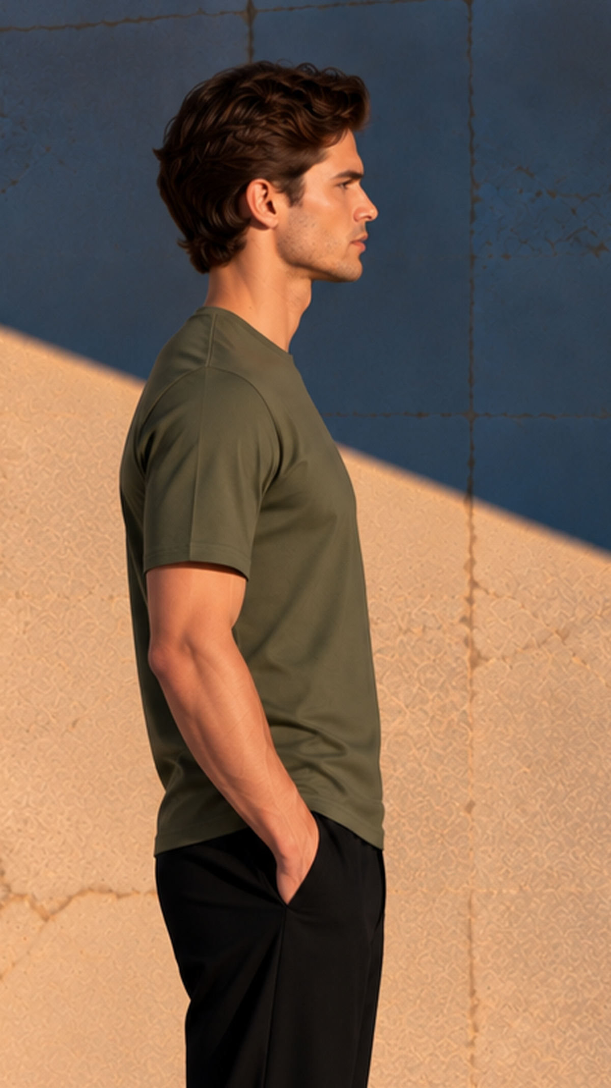 Heavyweight Regular Fit T-Shirt — Olive Green