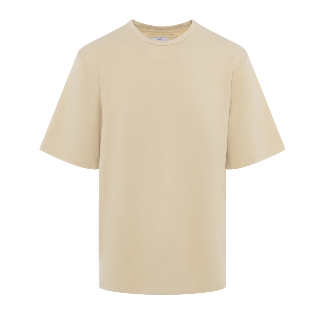 Heavyweight Oversize Fit T-Shirt — Beige