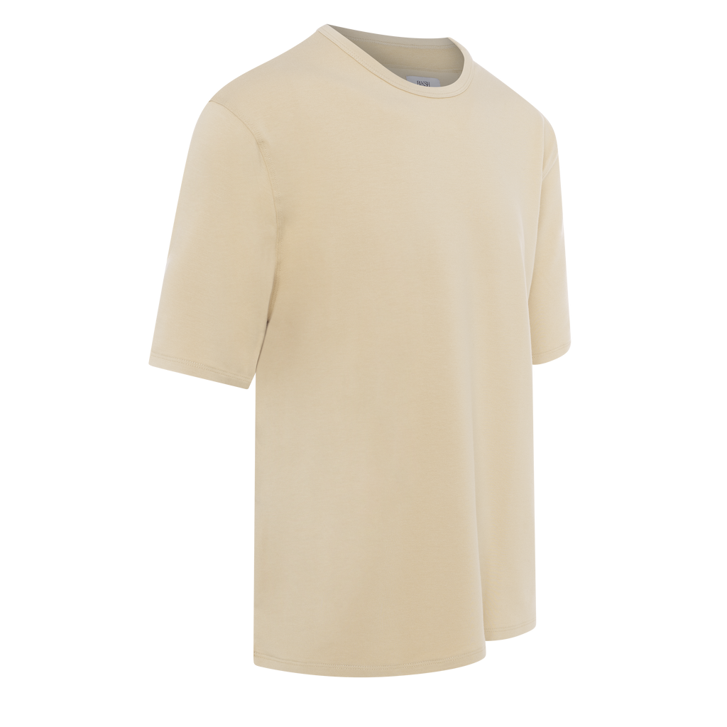 Heavyweight Oversize Fit T-Shirt — Beige