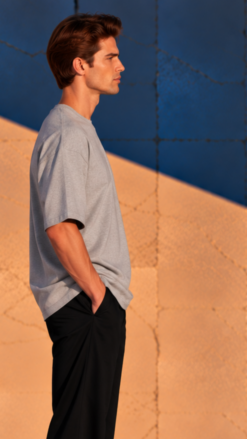 Midweight Oversize Fit T-Shirt — Grey