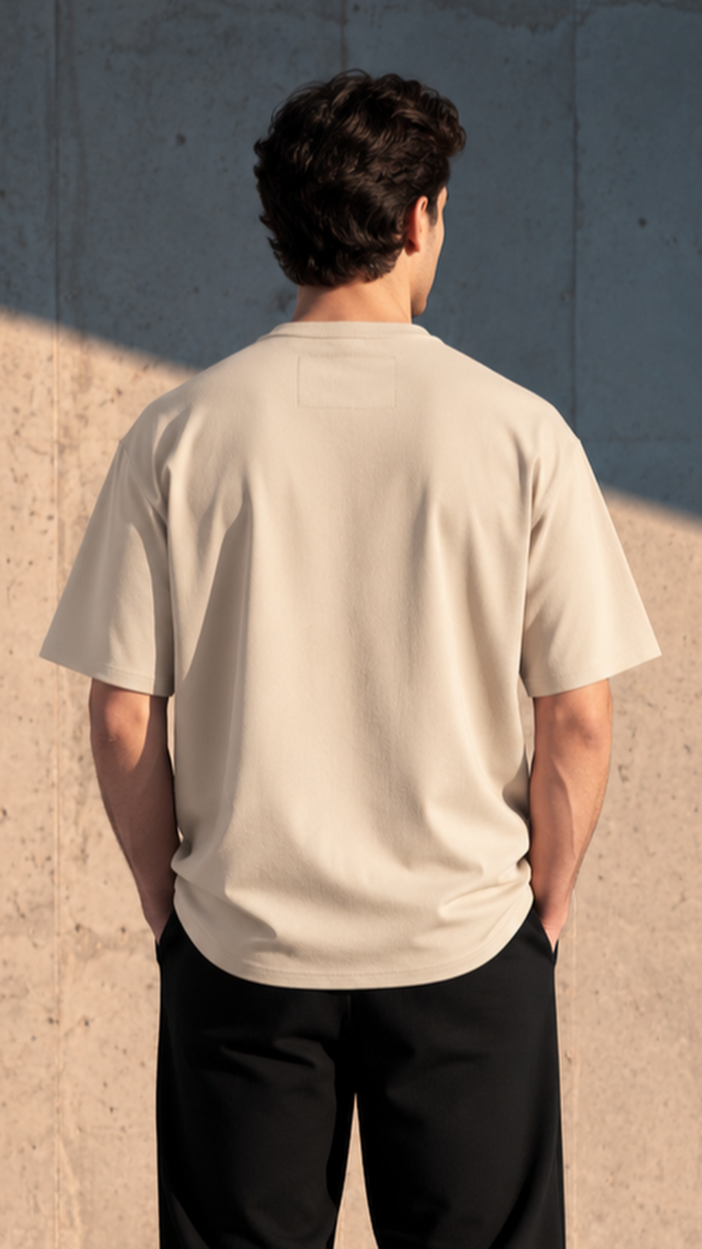 Heavyweight Oversize Fit T-Shirt — Beige