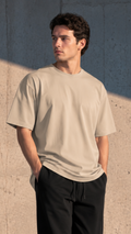 Heavyweight Oversize Fit T-Shirt — Beige