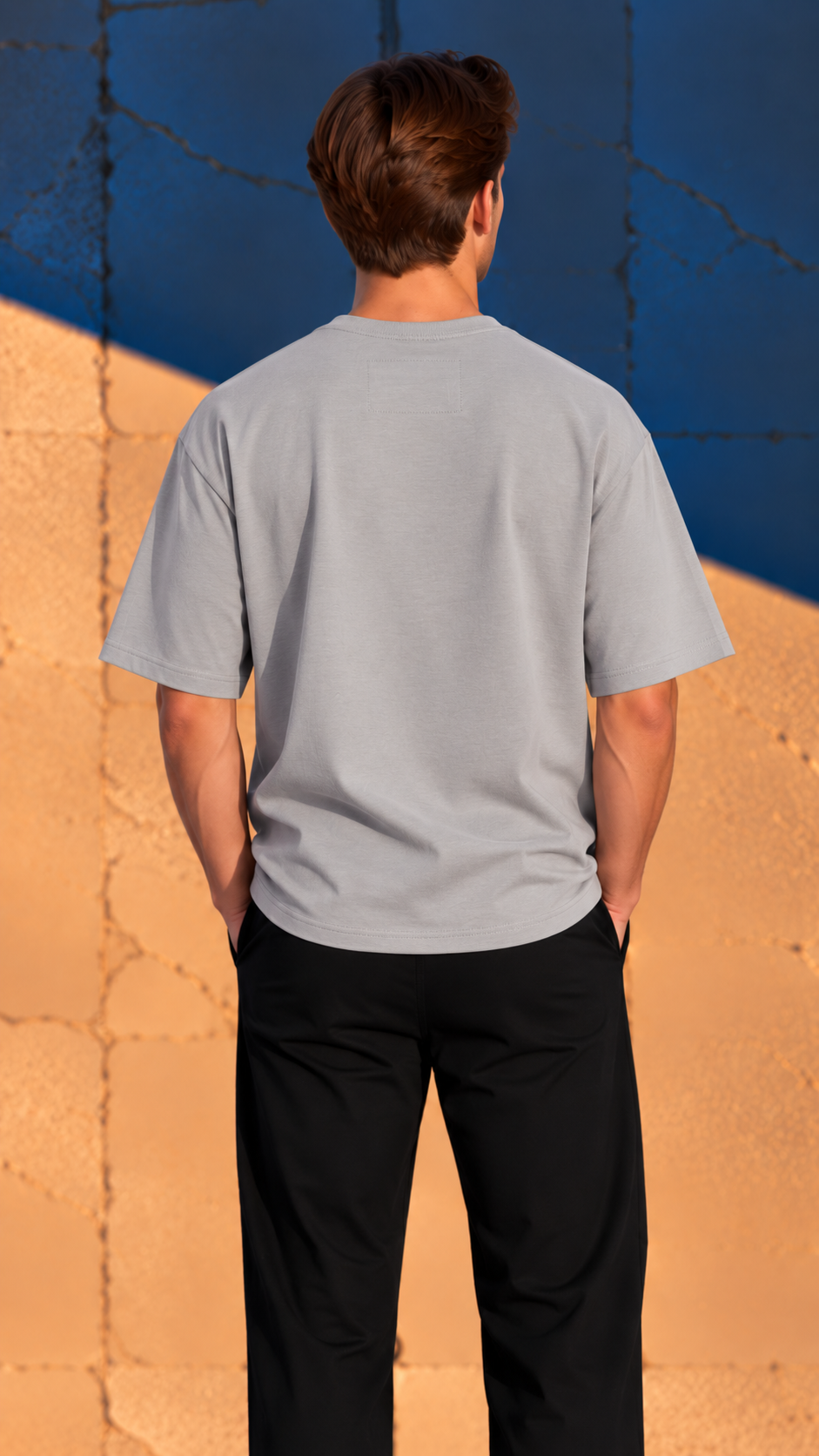 T-shirt Oversize · poids moyen — Gris